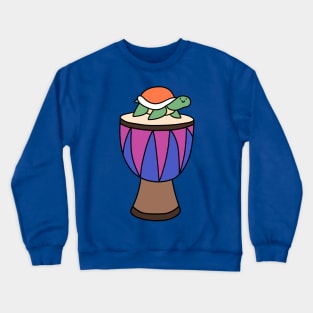 Little Turtle and Djembe Crewneck Sweatshirt